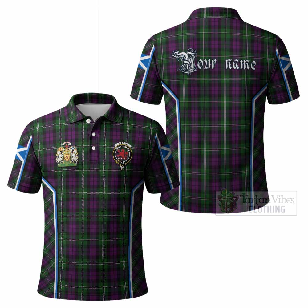 Wilson Tartan Crest Polo Shirt Scotland Coat of Arm Flag Style - Tartan Vibes Clothing