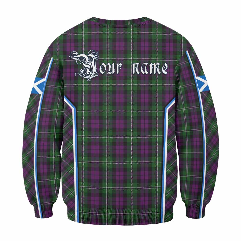 Wilson Tartan Crest Sweatshirt Scotland Coat of Arm Flag Style - Tartan Vibes Clothing