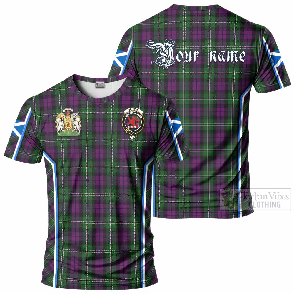 Wilson Tartan Crest T-shirt Scotland Coat of Arm Flag Style - Tartan Vibes Clothing