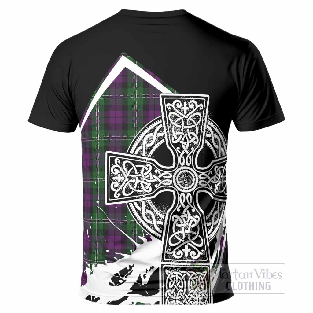 Wilson Tartan Crest T-Shirt Scottish Celtic Cross Heritage - Tartan Vibes Clothing
