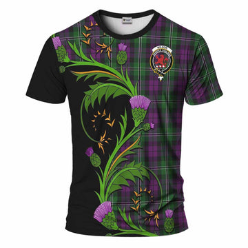 Wilson Tartan Crest T-Shirt Scottish Thistle Pride Heritage Art