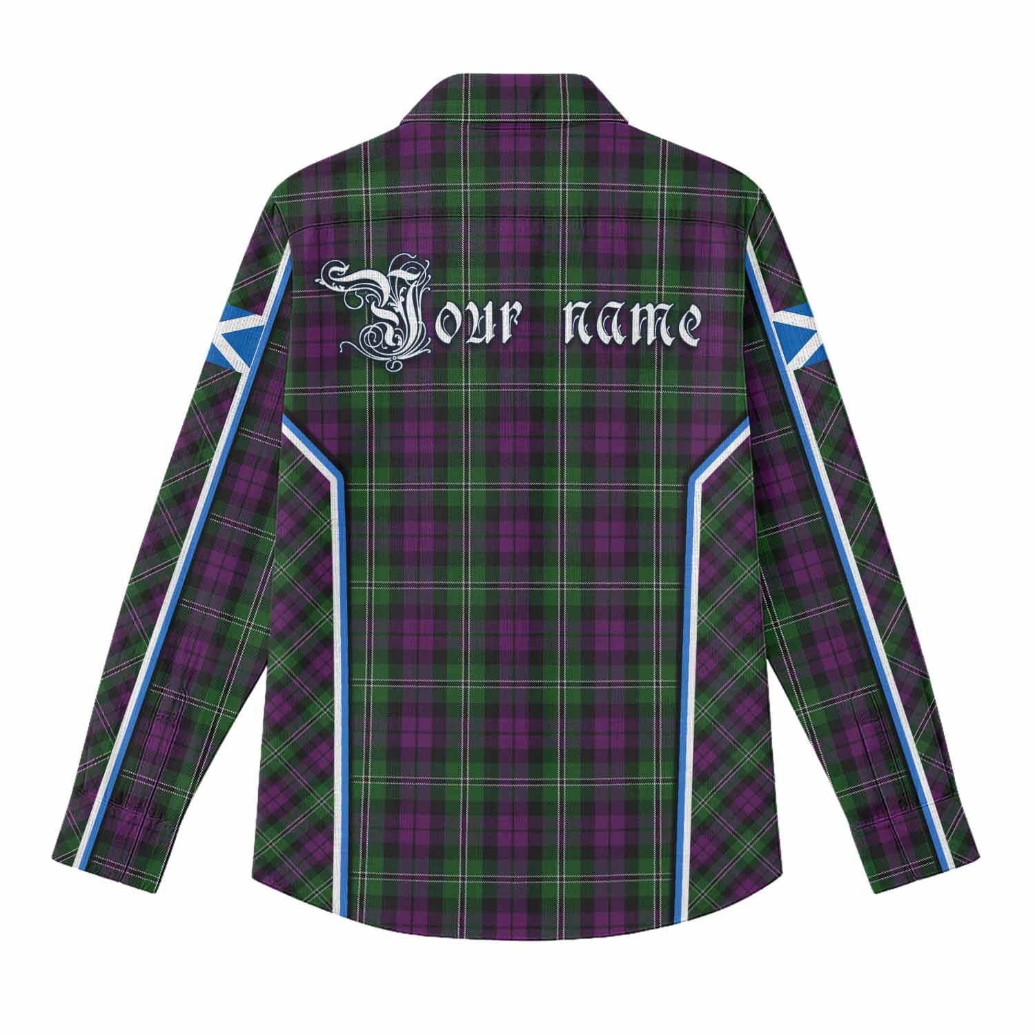 Wilson Tartan Crest Women Casual Shirt Scotland Coat of Arm Flag Style - Tartan Vibes Clothing