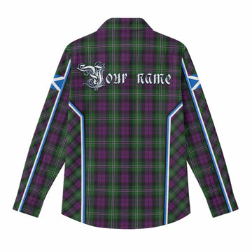 Wilson Tartan Crest Women Casual Shirt Scotland Coat of Arm Flag Style - Tartan Vibes Clothing
