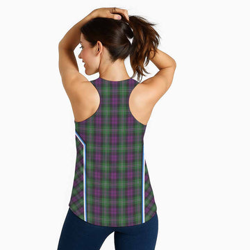 Wilson Tartan Crest Women Racerback Tanks Scotland Coat of Arm Flag Style