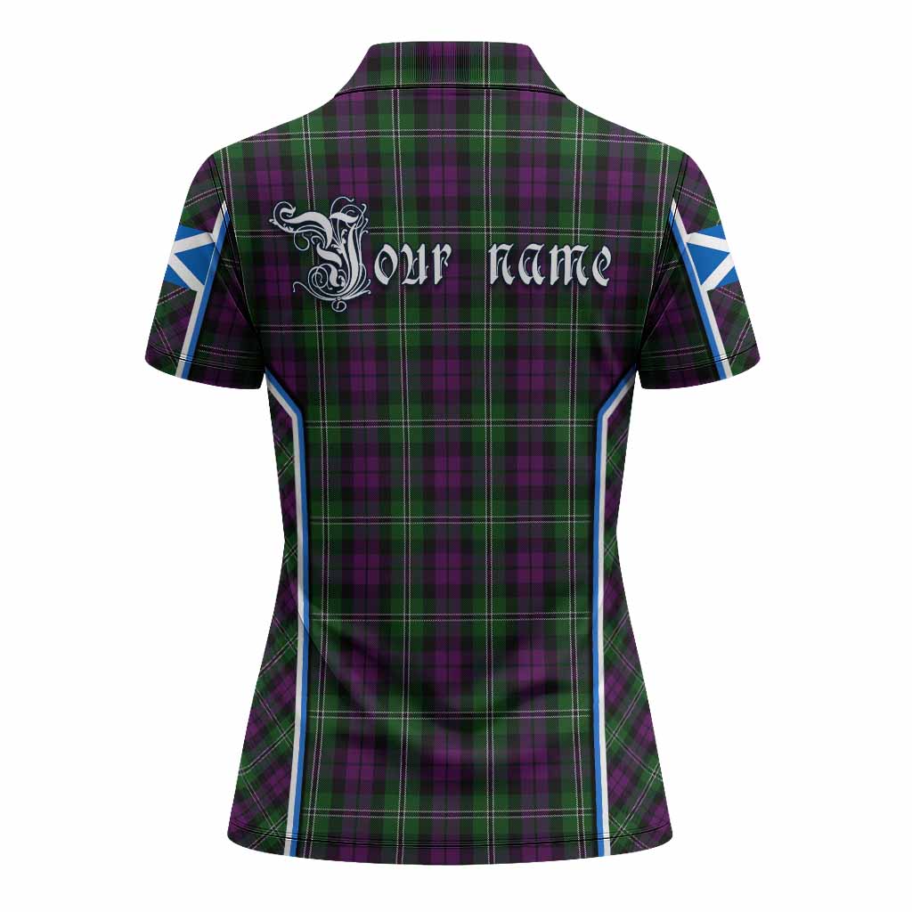 Wilson Tartan Crest Women's Polo Shirt Scotland Coat of Arm Flag Style - Tartan Vibes Clothing