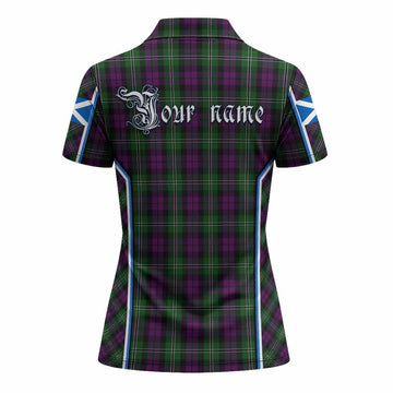 Wilson Tartan Crest Women's Polo Shirt Scotland Coat of Arm Flag Style - Tartan Vibes Clothing