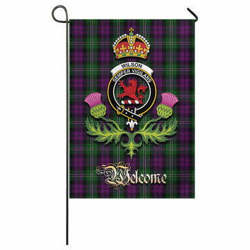 Wilson Tartan Family Crest Garden Flag Royal Thistle Welcome Style