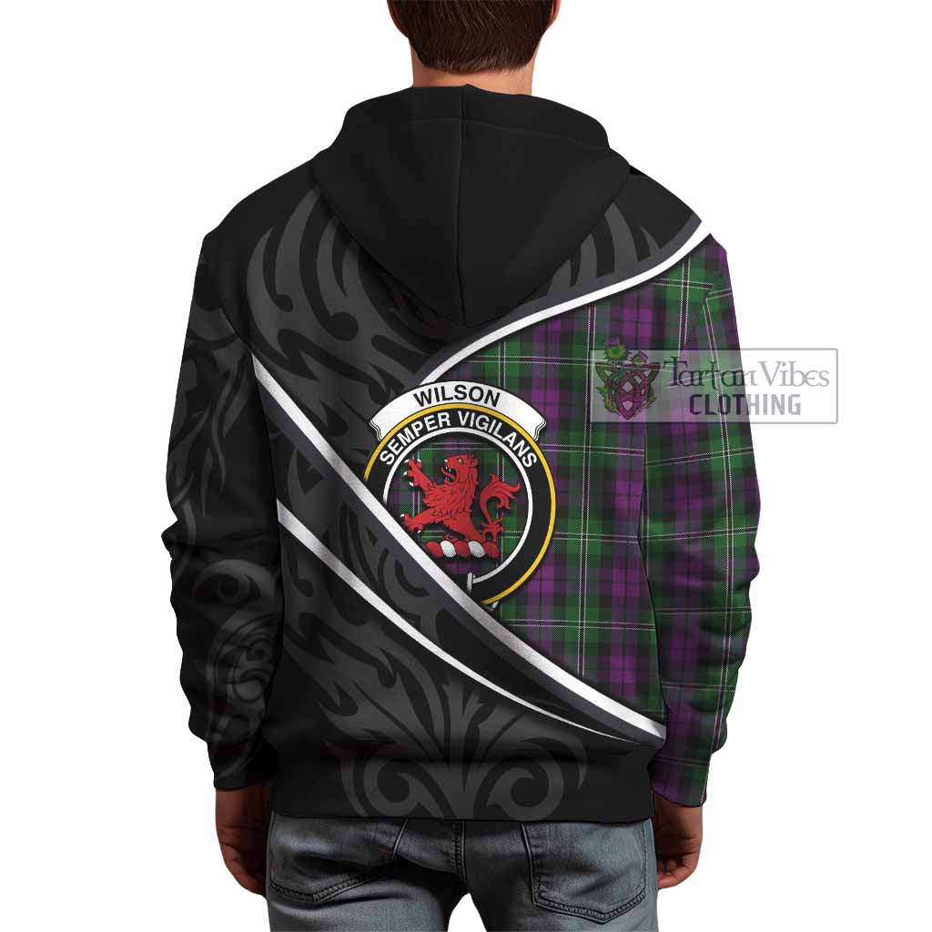 Wilson Tartan Family Crest Hoodie Celtic Scottish Thistle Floral - Tartan Vibes Clothing