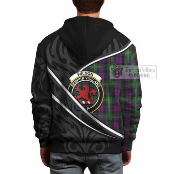 Wilson Tartan Family Crest Hoodie Celtic Scottish Thistle Floral - Tartan Vibes Clothing