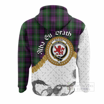 Wilson Tartan Family Crest Hoodie Scottish Highland Warrior Celtic Knot Thistle