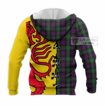 Wilson Tartan Family Crest Knitted Hoodie Lion Rampant Honor - Tartan Vibes Clothing