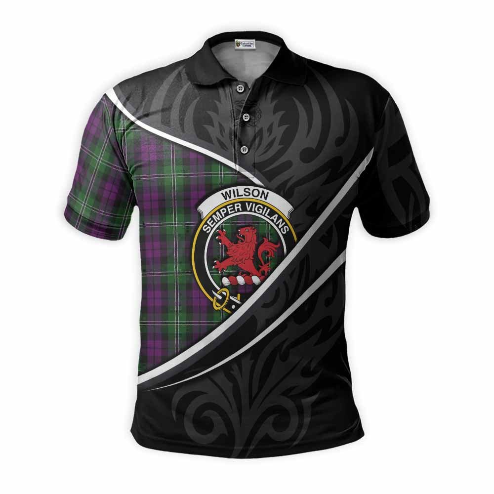 Wilson Tartan Family Crest Polo Shirt Celtic Scottish Thistle Floral - Tartan Vibes Clothing