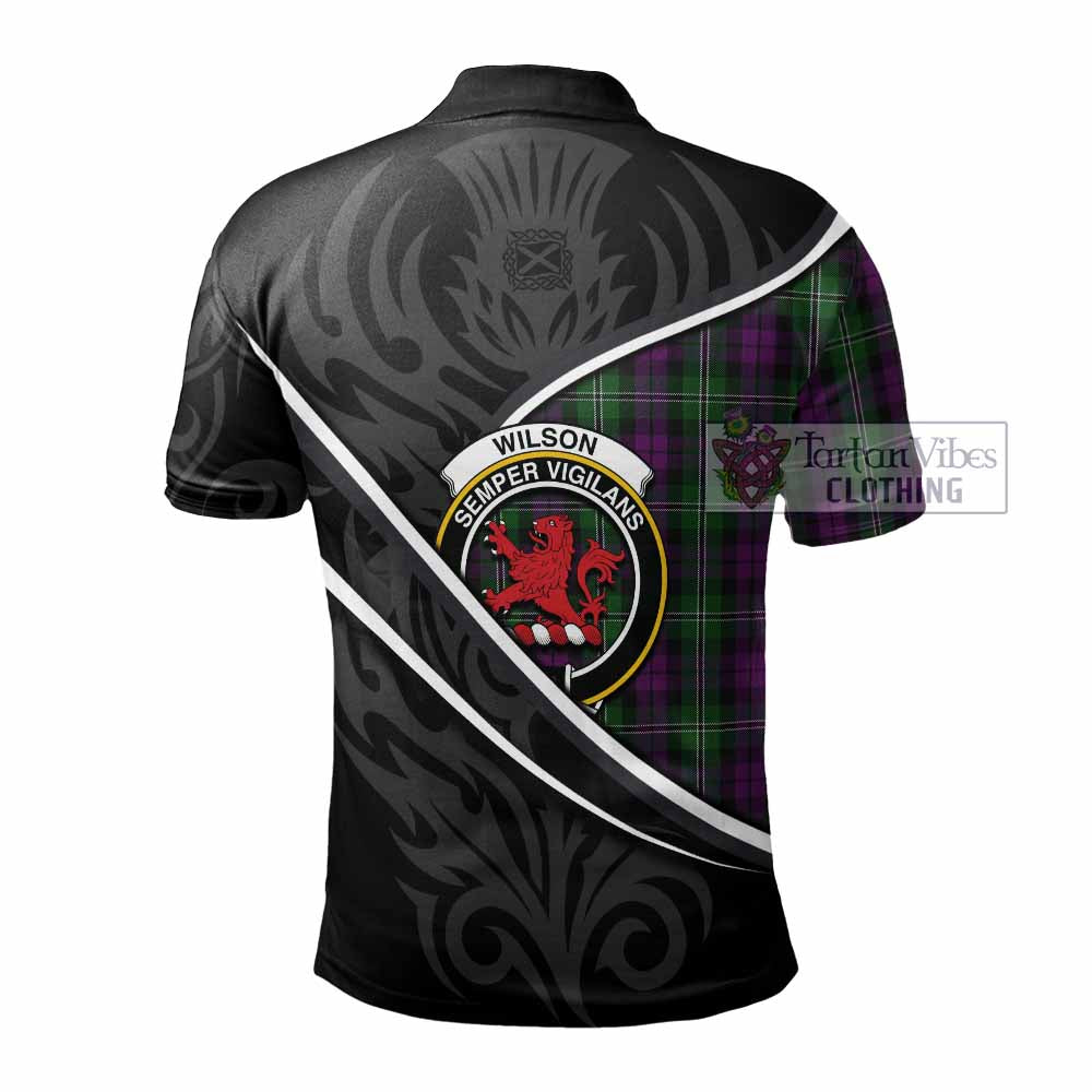 Wilson Tartan Family Crest Polo Shirt Celtic Scottish Thistle Floral - Tartan Vibes Clothing