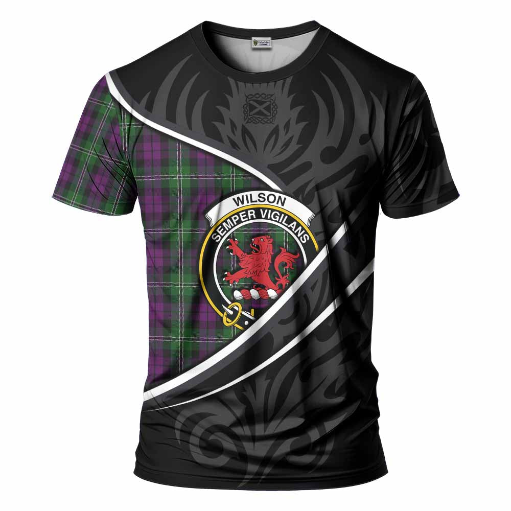 Wilson Tartan Family Crest T-shirt Celtic Scottish Thistle Floral - Tartan Vibes Clothing