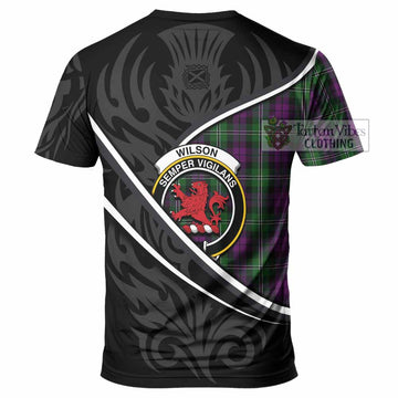 Wilson Tartan Family Crest T-shirt Celtic Scottish Thistle Floral - Tartan Vibes Clothing