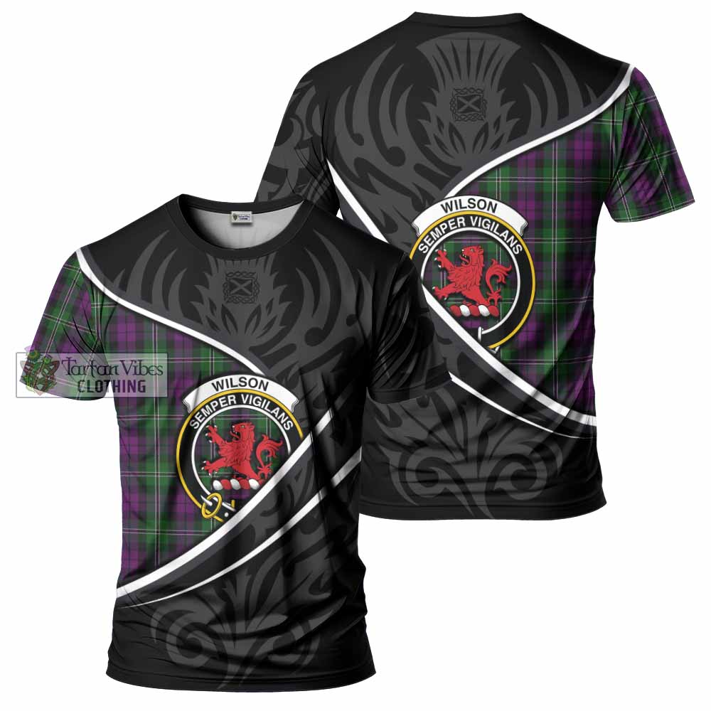 Wilson Tartan Family Crest T-shirt Celtic Scottish Thistle Floral - Tartan Vibes Clothing