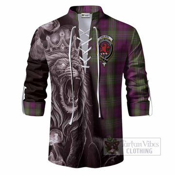 Wilson Tartan Ghillie Shirt Roaring Lion Heritage