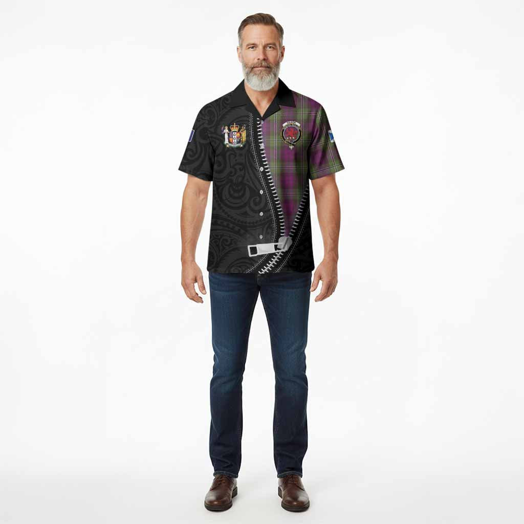 Wilson Tartan Hawaiian Shirt New Zealand Pattern Unique Zipper Stylized