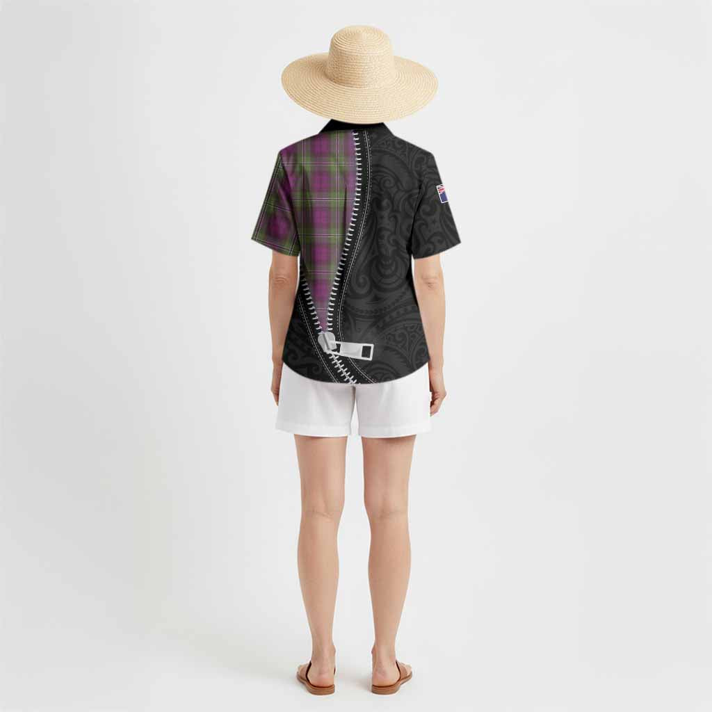 Wilson Tartan Hawaiian Shirt New Zealand Pattern Unique Zipper Stylized