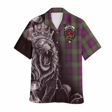 Wilson Tartan Hawaiian Shirt Roaring Lion Heritage