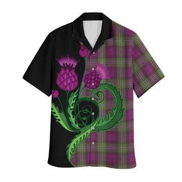 Wilson Tartan Hawaiian Shirt Traditional Scottish Thistle