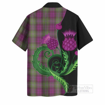 Wilson Tartan Hawaiian Shirt Traditional Scottish Thistle