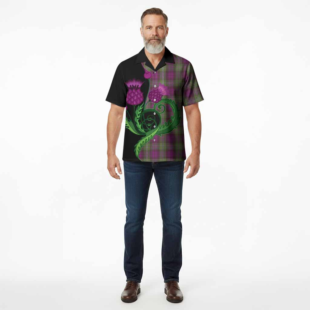 Wilson Tartan Hawaiian Shirt Traditional Scottish Thistle