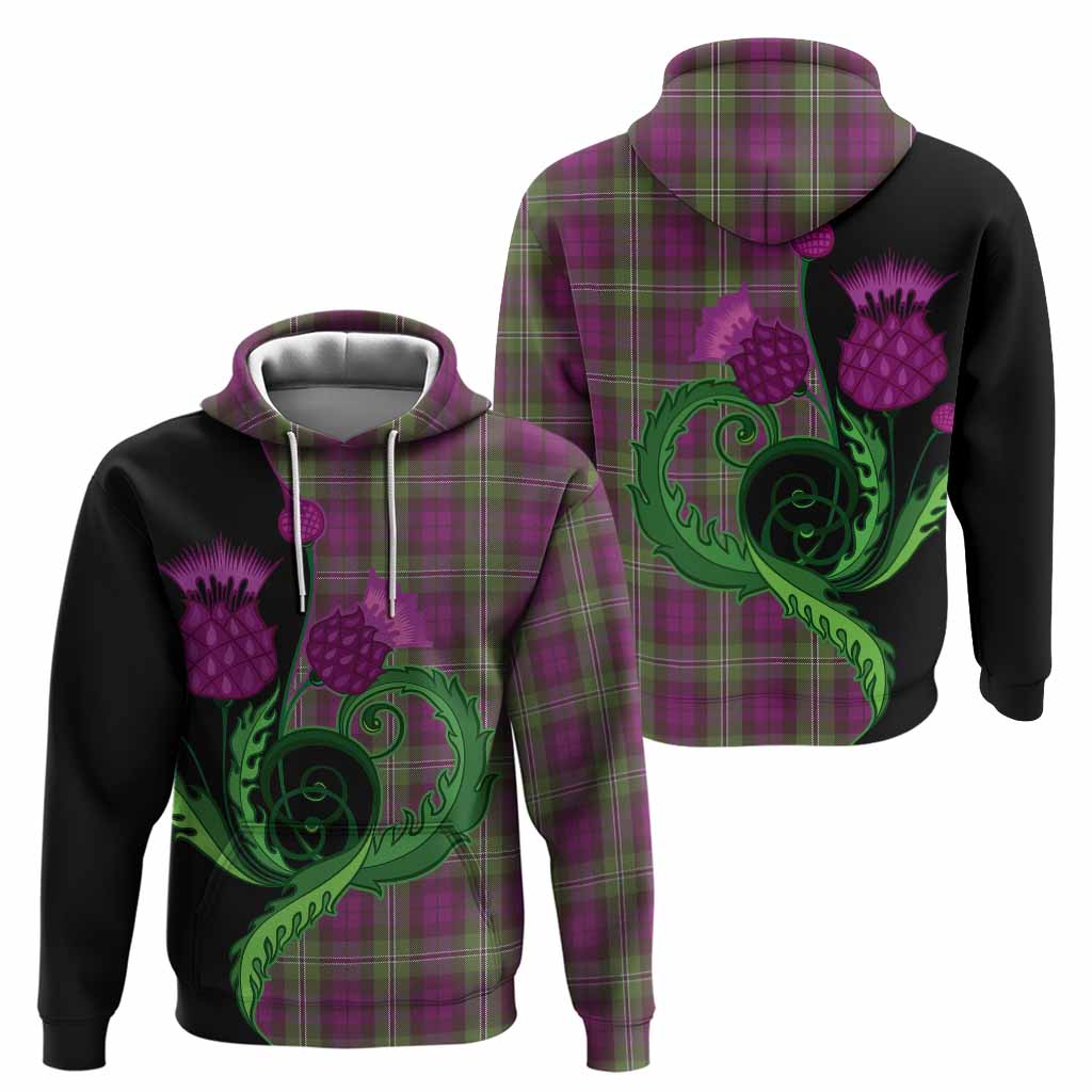 Wilson Tartan Hoodie Traditional Scottish Thistle