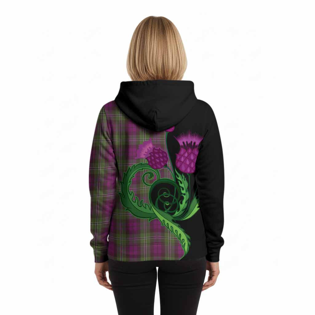 Wilson Tartan Hoodie Traditional Scottish Thistle