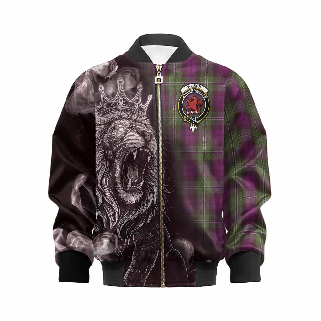 Wilson Tartan Kid Bomber Jacket Roaring Lion Heritage