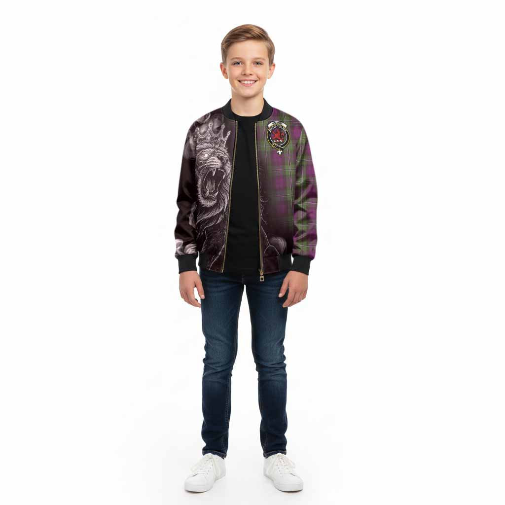 Wilson Tartan Kid Bomber Jacket Roaring Lion Heritage