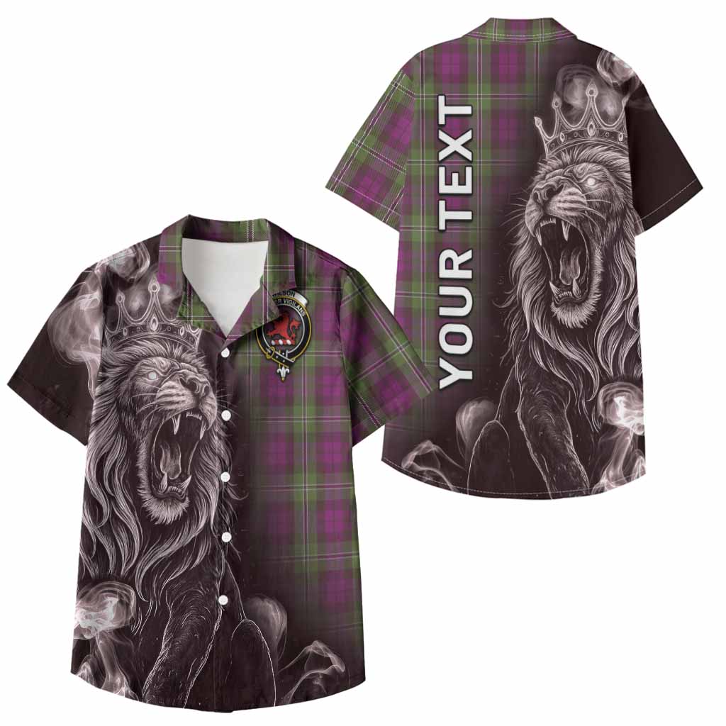 Wilson Tartan Kid Hawaiian Shirt Roaring Lion Heritage