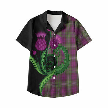 Wilson Tartan Kid Hawaiian Shirt Traditional Scottish Thistle