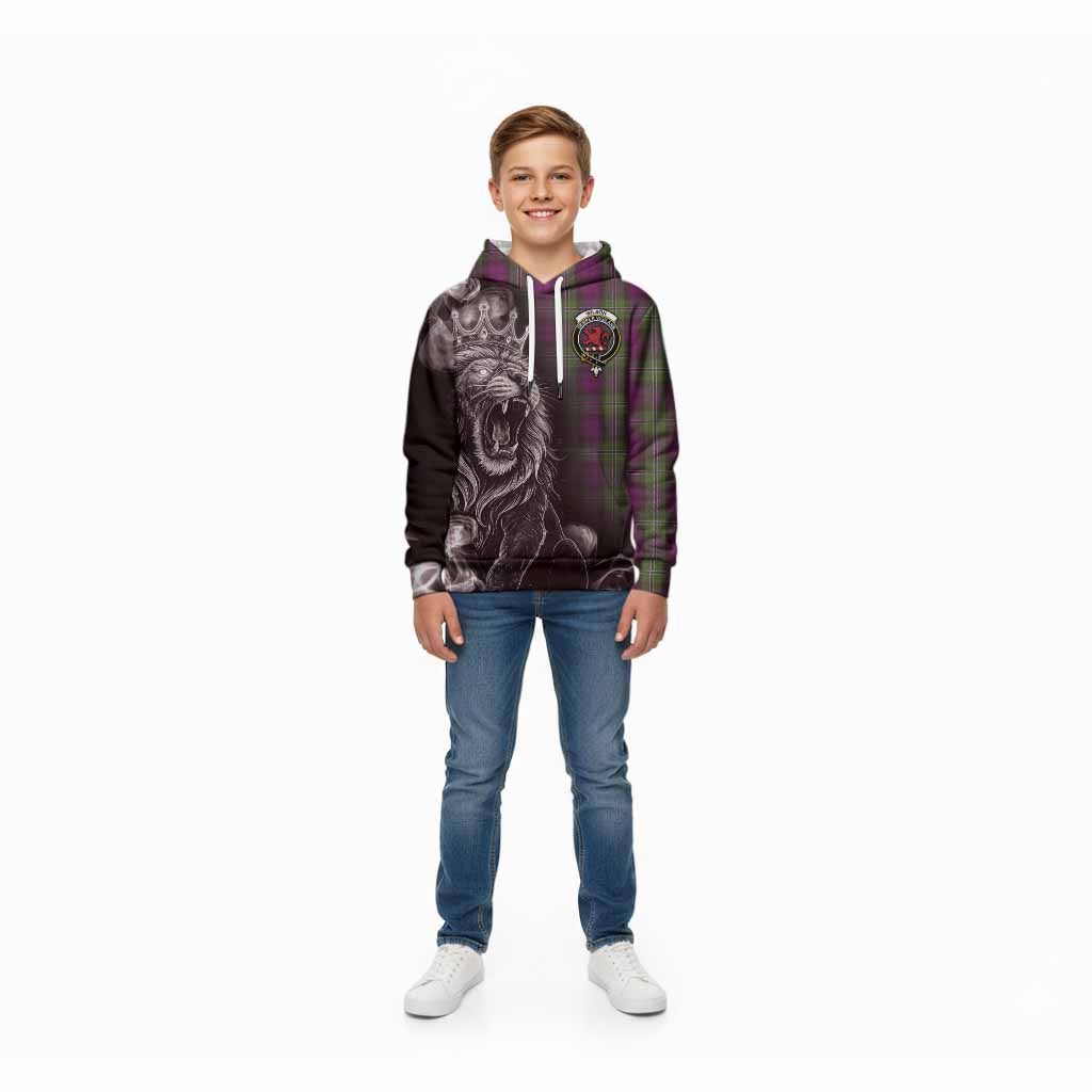 Wilson Tartan Kid Hoodie Roaring Lion Heritage