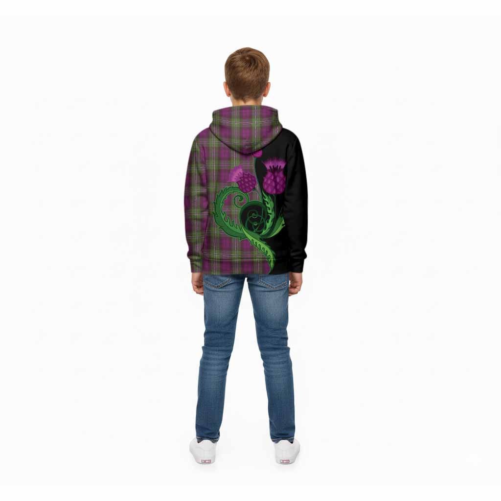 Wilson Tartan Kid Hoodie Traditional Scottish Thistle