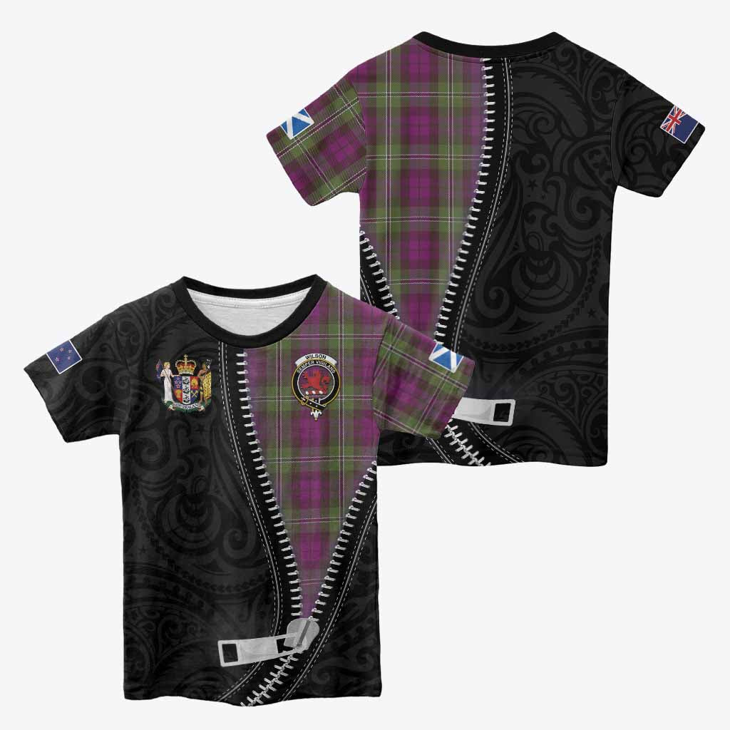 Wilson Tartan Kid T-shirt New Zealand Pattern Unique Zipper Stylized