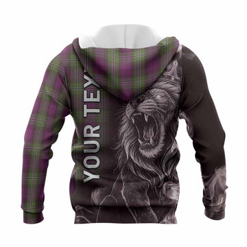 Wilson Tartan Knitted Hoodie Roaring Lion Heritage