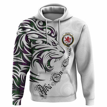 Wilson Tartan Lion Roar Hoodie Alba Gu Brath with Celtic Motifs