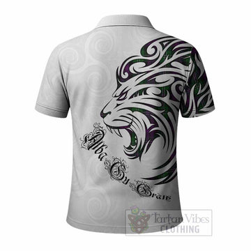 Wilson Tartan Lion Roar Polo Shirt Alba Gu Brath with Celtic Motifs