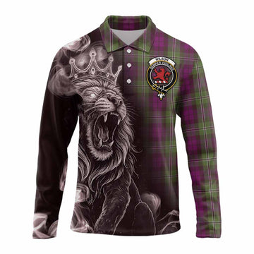 Wilson Tartan Long Sleeve Polo Shirt Roaring Lion Heritage