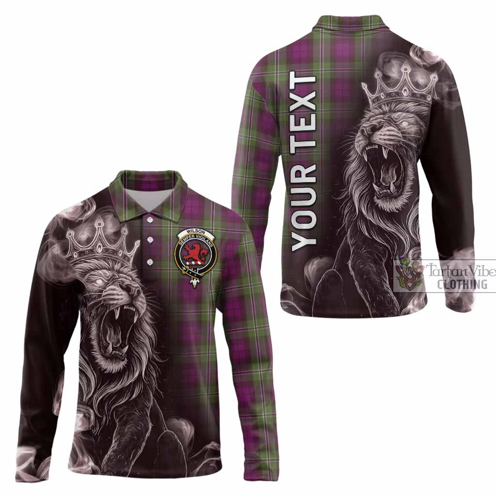 Wilson Tartan Long Sleeve Polo Shirt Roaring Lion Heritage