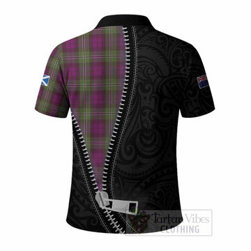 Wilson Tartan Polo Shirt New Zealand Pattern Unique Zipper Stylized
