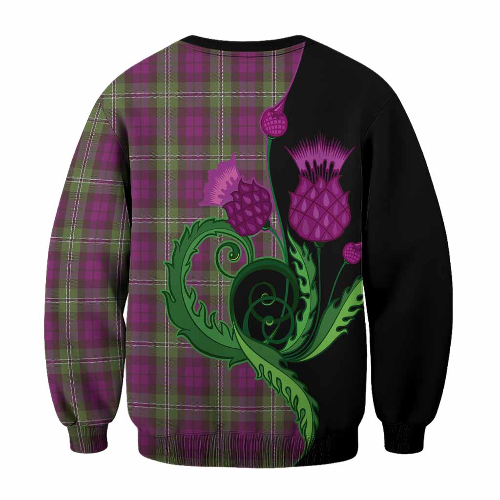 Wilson Tartan Sweatshirt Traditional Scottish Thistle