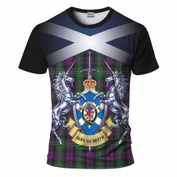 Wilson Tartan T-Shirt Alba Gu Brath Unicorn Crest