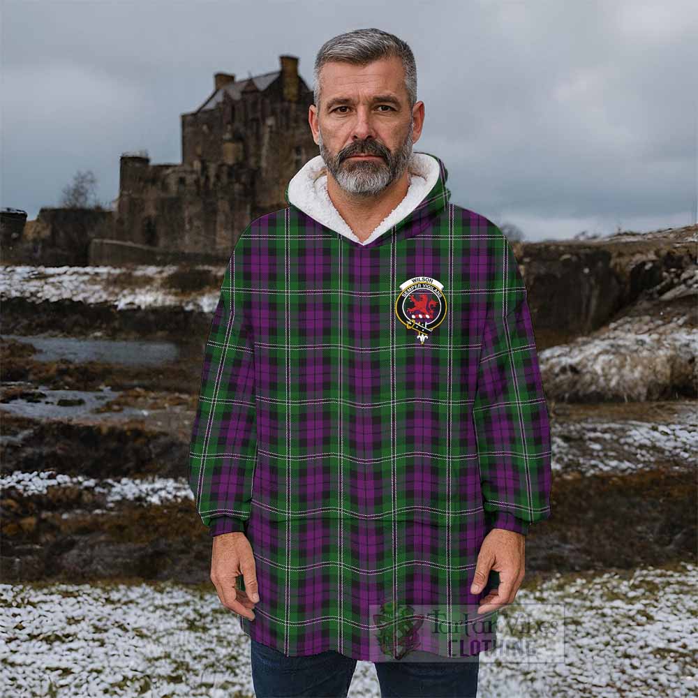 Wilson Tartan Wearable Blanket with Family Crest - Tartan Vibes Clothing