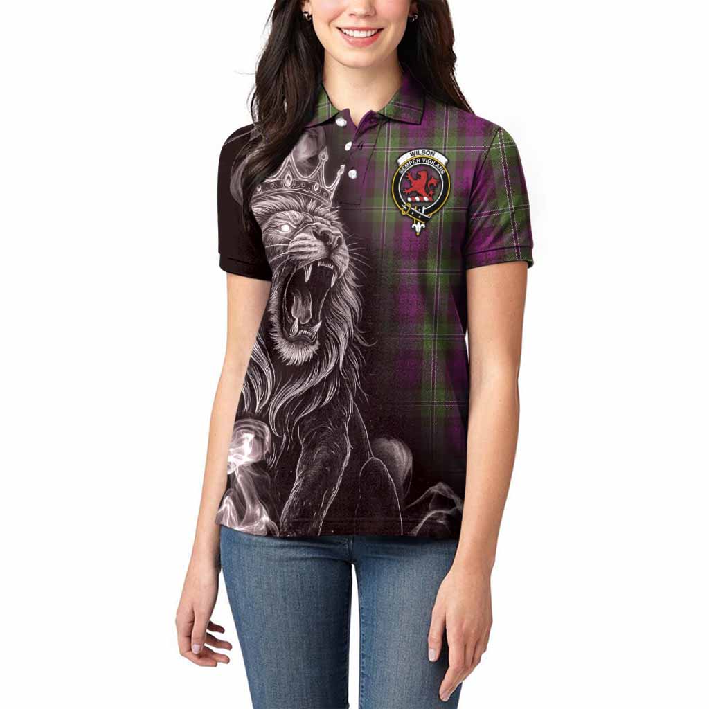 Wilson Tartan Women Polo Shirt Roaring Lion Heritage