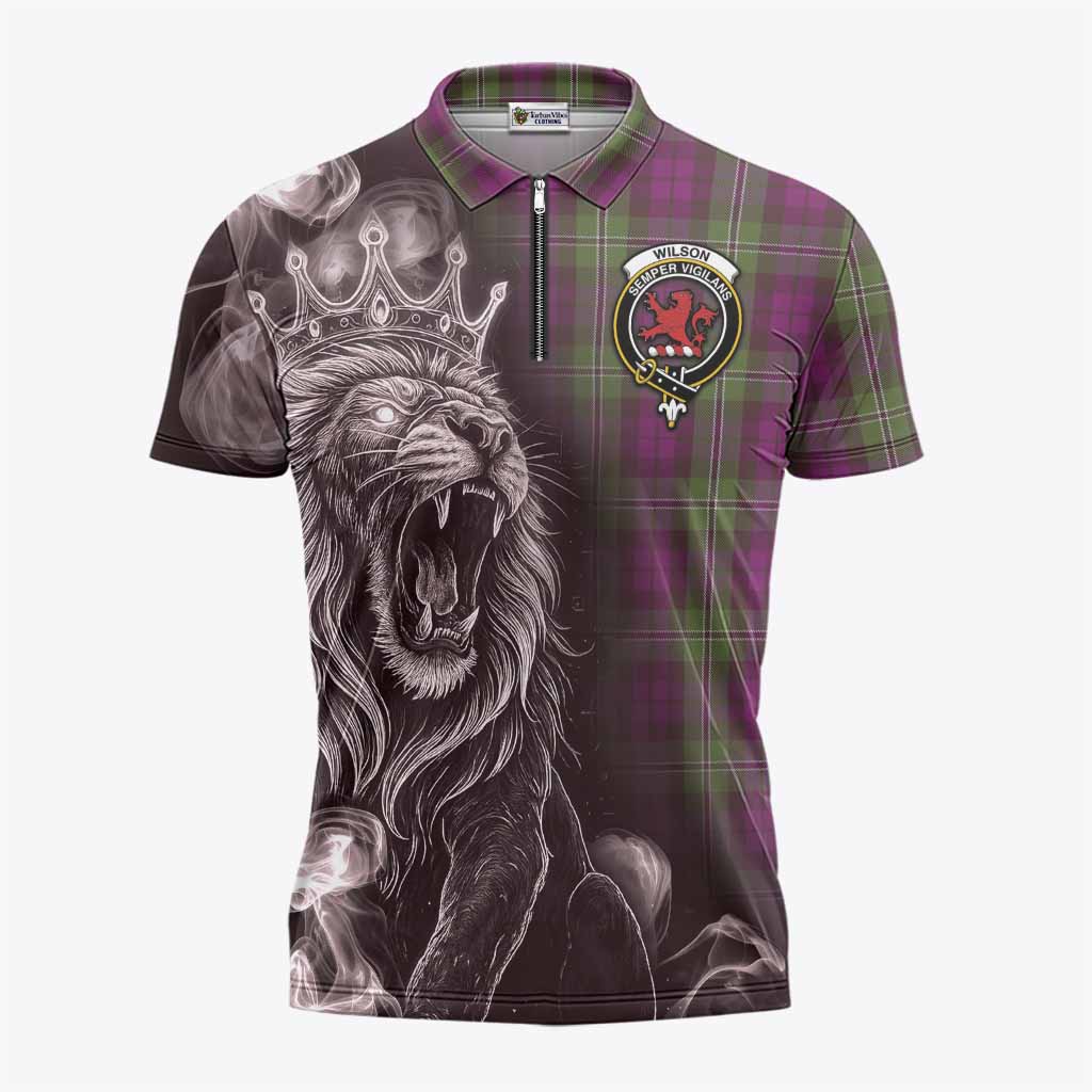 Wilson Tartan Zipper Polo Shirt Roaring Lion Heritage