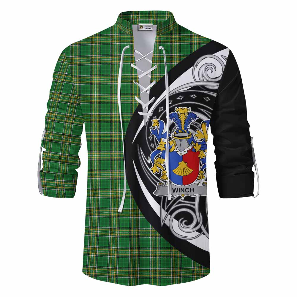Winch Irish Clan Ghillie Kilt Shirt Celtic Circle Style Men - Tartan Vibes Clothing
