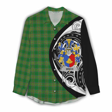 Winch Irish Clan Women's Casual Shirt Celtic Circle Style Female - Tartan Vibes Clothing