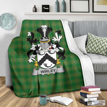 Wirley Irish Clan Tartan Blanket with Coat of Arms - Tartan Vibes Clothing